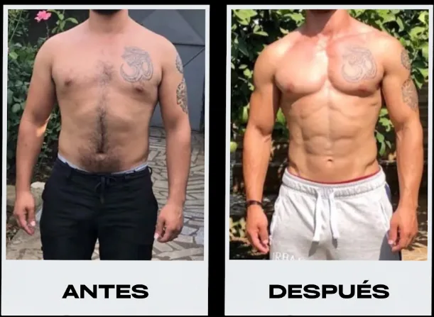 Cambio físico de un cliente de Toledo The Bull, antes y después 4