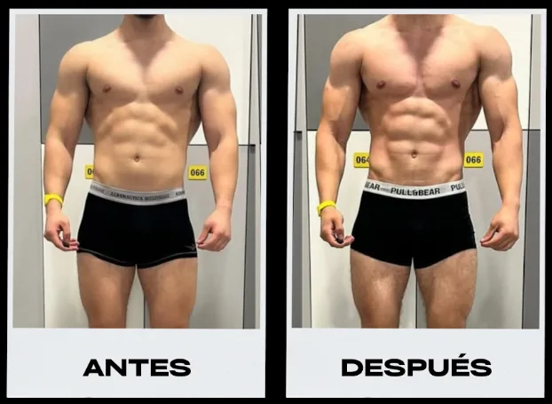 Cambio físico de un cliente de Toledo The Bull, antes y después 7