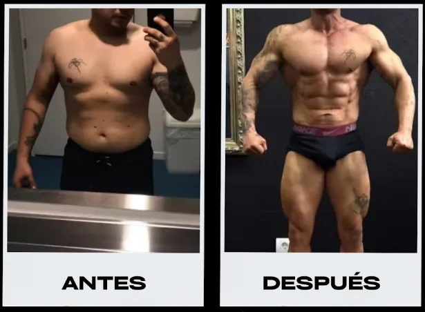 Cambio físico de un cliente de Toledo The Bull, antes y después 8